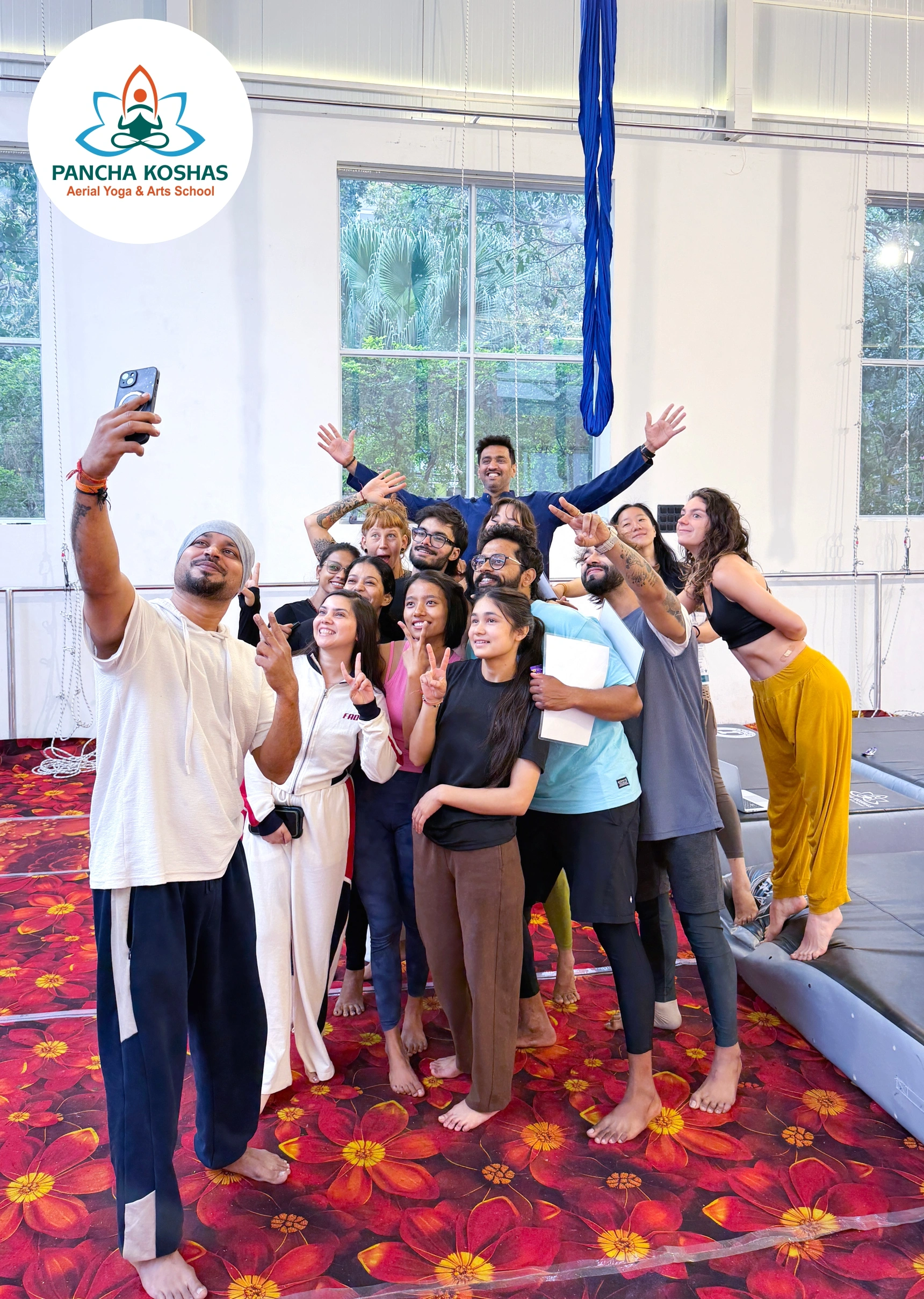 aerial-yoga-class-rishikesh-india-pancha-koshas